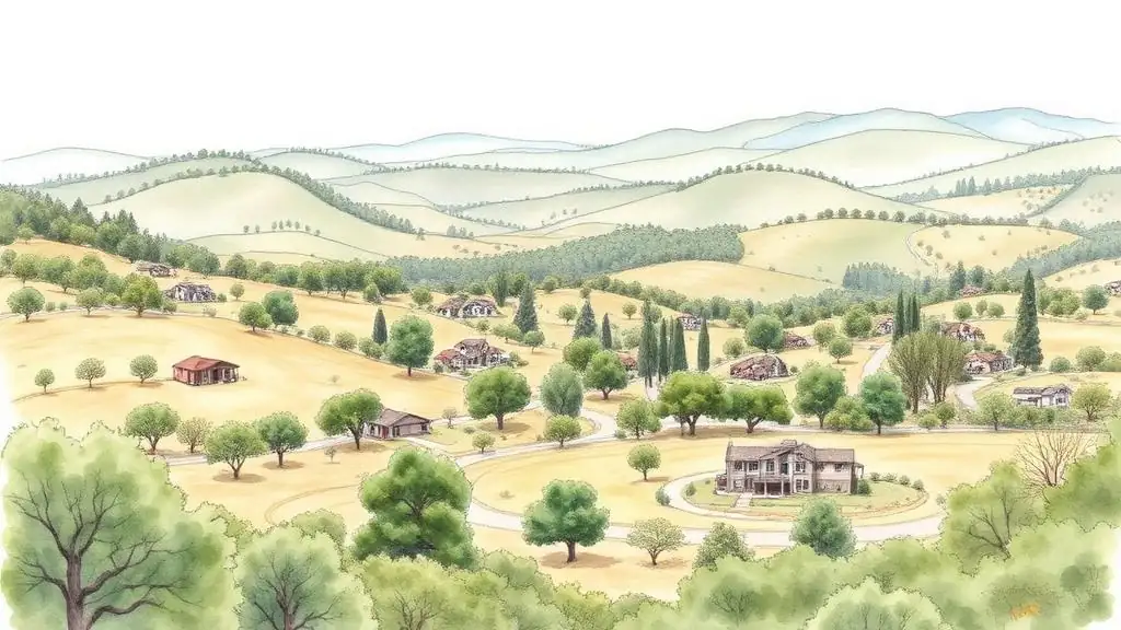Portola Valley rural Bay Area residential context where San Andreas fault zone overlays and oak woodland shape rebuild planning.